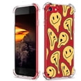 thumbnail image 1 of Yellow Melting Face Clear Case for iPhone 7/8/SE,Aesthetic Art Design Case for Men Women,Unique Soft Transparent TPU Bumper Case Cover, 1 of 5