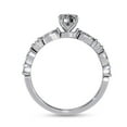 thumbnail image 4 of IGI Certified Lab Grown Diamond Ring | Center 10x5mm Marquise Cut Solitaire Engagement Promise Rings For Women In 18k Solid White Gold | F-G, VS-SI Quality (1.25 Ctw) Ring Size-6, 4 of 7
