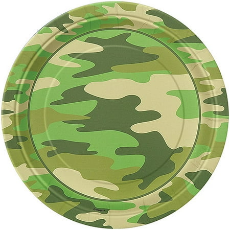 Camouflage 7" Plates