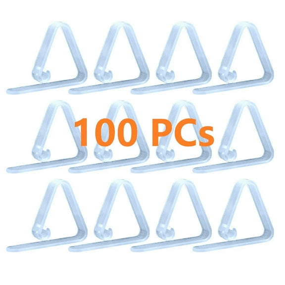 Fixing Clip 100 Pieces Transparent Clear Tablecloth Clips Plastic Table Cloth Clips Table Clips For Tablecloths，Tablecloth Holders Clips For Home Picnic Indoor And Outdoor Party Tablecloth Fix