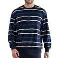 thumbnail image 4 of GÖTZBURG Conjunto de Pijamas de Hombre - largo, Cuello en V,  rayado Azul/Blanco L (Large), 4 of 5