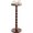 Dark Walnut, variant on Solid Wood Drink Table, Rubber Wood Small Round Side Table for Small Spaces, Martini Tables, Pedestal End Tables for Living Room, Bedroom, Corners, and Office (White, 9.4 inch)