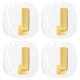 thumbnail image 2 of 4 Uds. Ganchos adhesivos acrílicos, ganchos para abrigos, ganchos para pegar, ganchos para toallas, ganchos de pared resistentes, 2 of 7