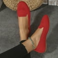 thumbnail image 6 of YLYL Women's Ballet Flats Knit Round Toe Slip on Low Heel Soft Lightweight Casual Penny Loafers, 6 of 7