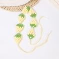 thumbnail image 2 of Breezora Handmade Strawberry Crochet Headband for Girls Women Cute Tie Back Kawaii Red Berry Accessory for Birthday Gifting Parties, 2 of 7