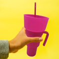thumbnail image 4 of Cute Water Bottle Humanity Design Multi Functional for Work Study (Pink), 4 of 7