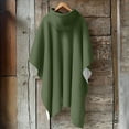 thumbnail image 5 of qolati Womens Hoodies Long Cloak Mens Unisex Lightweight Fleece Ruffle Hooded Poncho Sweater Wrap Topper Elegant Shawls Cape for Christmas Clothing Free Size, 5 of 6