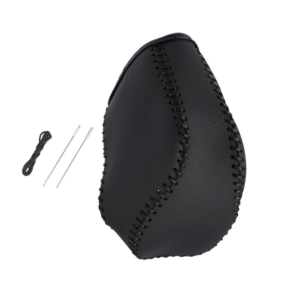 PU Leather Car Gear Shift Knob Cover Gear Shift Collars Black For Toyota Camry Avalon Corolla Hatchback 2019 2020 2021 2022