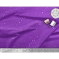 thumbnail image 2 of Soimoi Purple Cotton Duck Fabric Dots & Star Print Fabric by the Yard 42 Inch Wide, 2 of 3