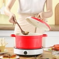 thumbnail image 6 of Enameled Dutch Oven Pot With Lid Kitchen Stew Pot Kitchen Gadgets Decor Supplies (Red 24CM), 6 of 10