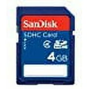 SanDisk 4GB Class 4 SDHC Flash Memory Card, Frustration-Free Packaging- SDSDB-004G-AFFP (Label May Change)