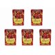 thumbnail image 1 of Paquete de 5 paquetes de fundas para tarjetas de 60 quilates con diseño de escudo de dragón mate japonés., Carmesí, 1 of 5