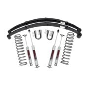 (8 pack) Rough Country - 630N2 - 3-inch Suspension Lift System w/ Premium N3 Shocks for Jeep: 84-01 Cherokee XJ 4WD