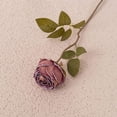 thumbnail image 2 of 15.6'' Valentine's Day Fake Rose Bouquet,1Pcs Artificial Roses Flowers,Realistic Roses, Real Touch Cloth Rose, Single Fake Flower Long Stem Bouquets for Home Wedding Party Decoration(Brown1), 2 of 9