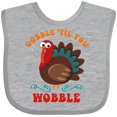 thumbnail image 3 of Inktastic Gobble Wobble Turkey Boys or Girls Baby Bib, 3 of 4