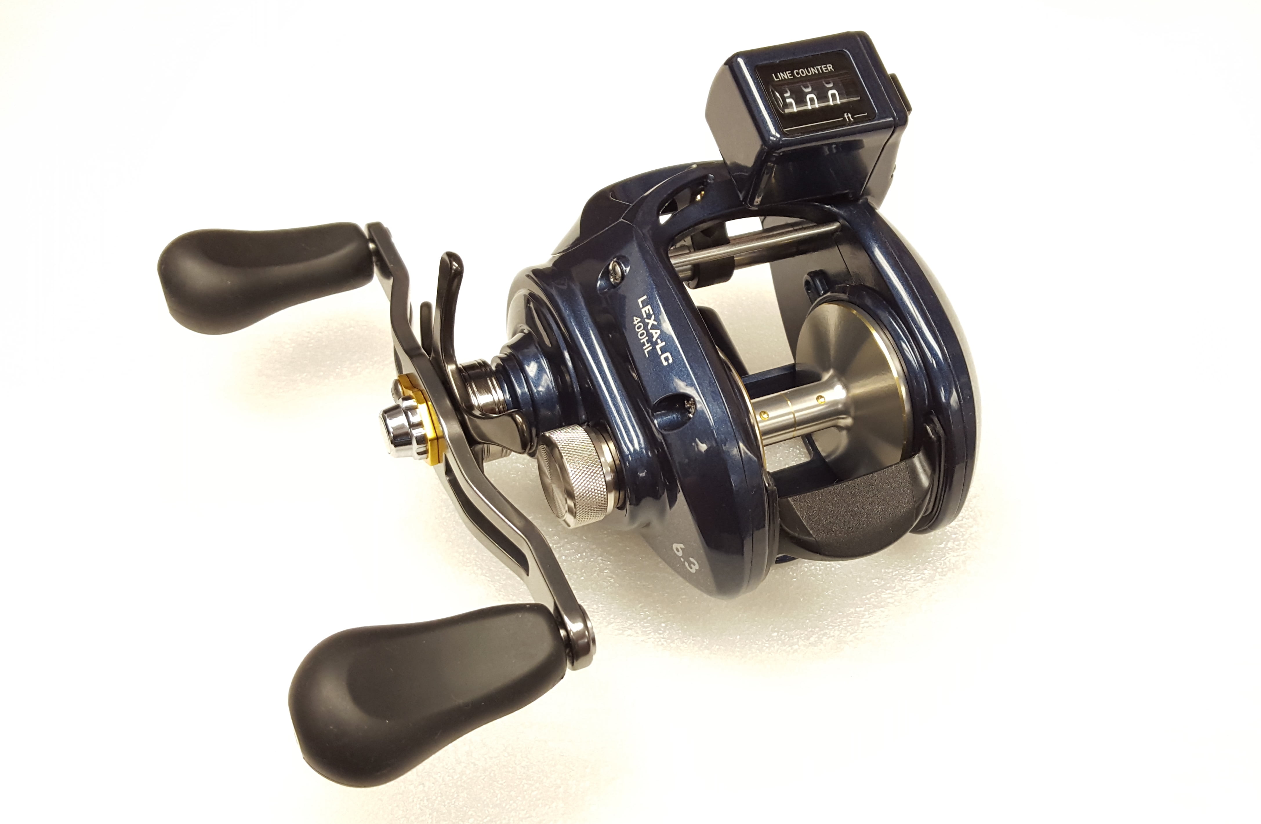 Daiwa LexaLC 6.31 Line Counter Baitcast Left Hand Fishing Reel LEXALC400HL
