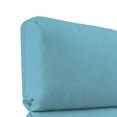 thumbnail image 4 of Jordan Manufacturing 45.5" x 23" Canvas Light Aqua Solid Rectangular Outdoor Chair Cushion with Ties, 4 of 8
