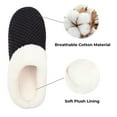 thumbnail image 5 of House Slippers Women Men Size 5-6 Black, Soft Plush Memory Foam Slippers, Youth Size 5 House Shoes,Indoor Outdoor House Shoes Slippers, 5 of 11