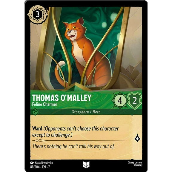 Disney Lorcana Archazia's Island Uncommon Thomas O'Malley - Feline Charmer #88