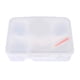 thumbnail image 1 of Fiambrera Bento portátil de plástico para picnics al aire libre, color blanco, apta para microondas, con cuchara, 1 of 5