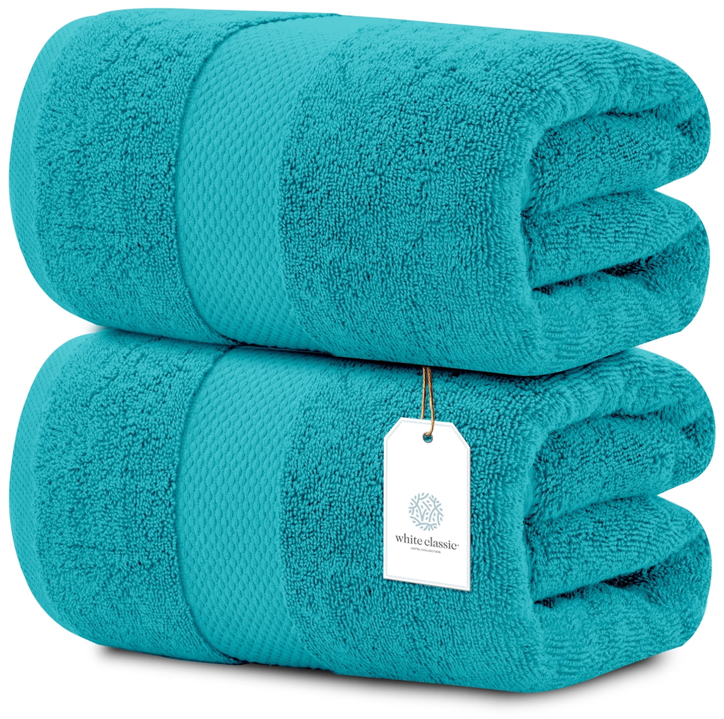 Luxury Bath Sheet Towels Extra Large 35x70 Inch Pack, Aqua