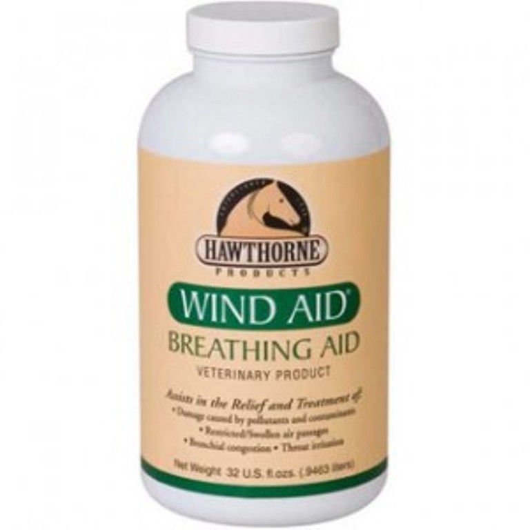 Hawthorne Wind Aid Equine Horse All Natural Cough Allergies Breathing