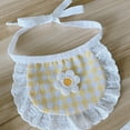 thumbnail image 4 of Bandana Linda Del Perro Del Modelo De La Tela Escocesa Para Los Perros Pequeños - Amarillo Claro, 4 of 5