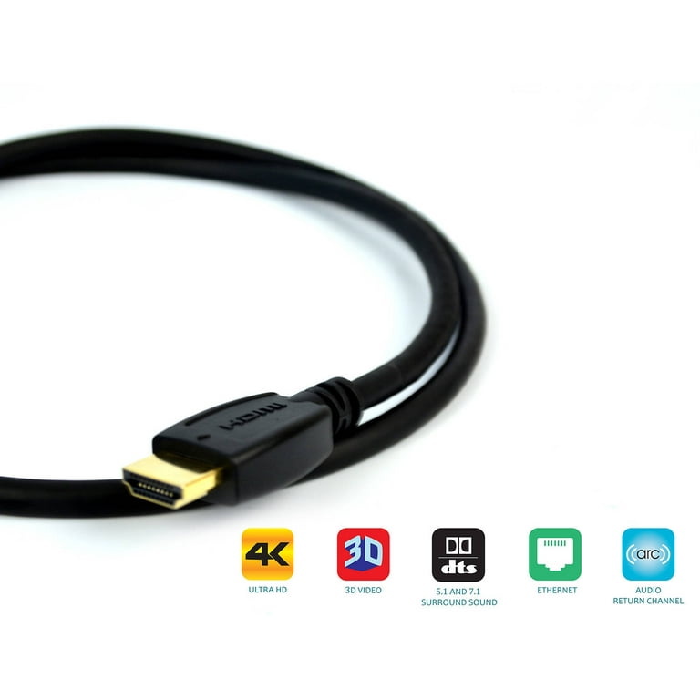 QualGear High Speed Long HDMI 2.0 Cable with Ethernet, 60 ft. QG