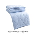 thumbnail image 3 of Edredón de verano fresco: manta supersuave y transpirable para todas las estaciones, ropa de cama de poliéster ligera y transpirable con costuras clásicas, adecuada para el dormitorio y para viajes., 3 of 6