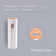 thumbnail image 2 of Cotton Pad Storage, Wall Mounting Cotton Pad Dispenser With Wooden Lid, Cotton Pad Storage Bamboo For Cotton Pads Make-up Or Remover, 2 of 5