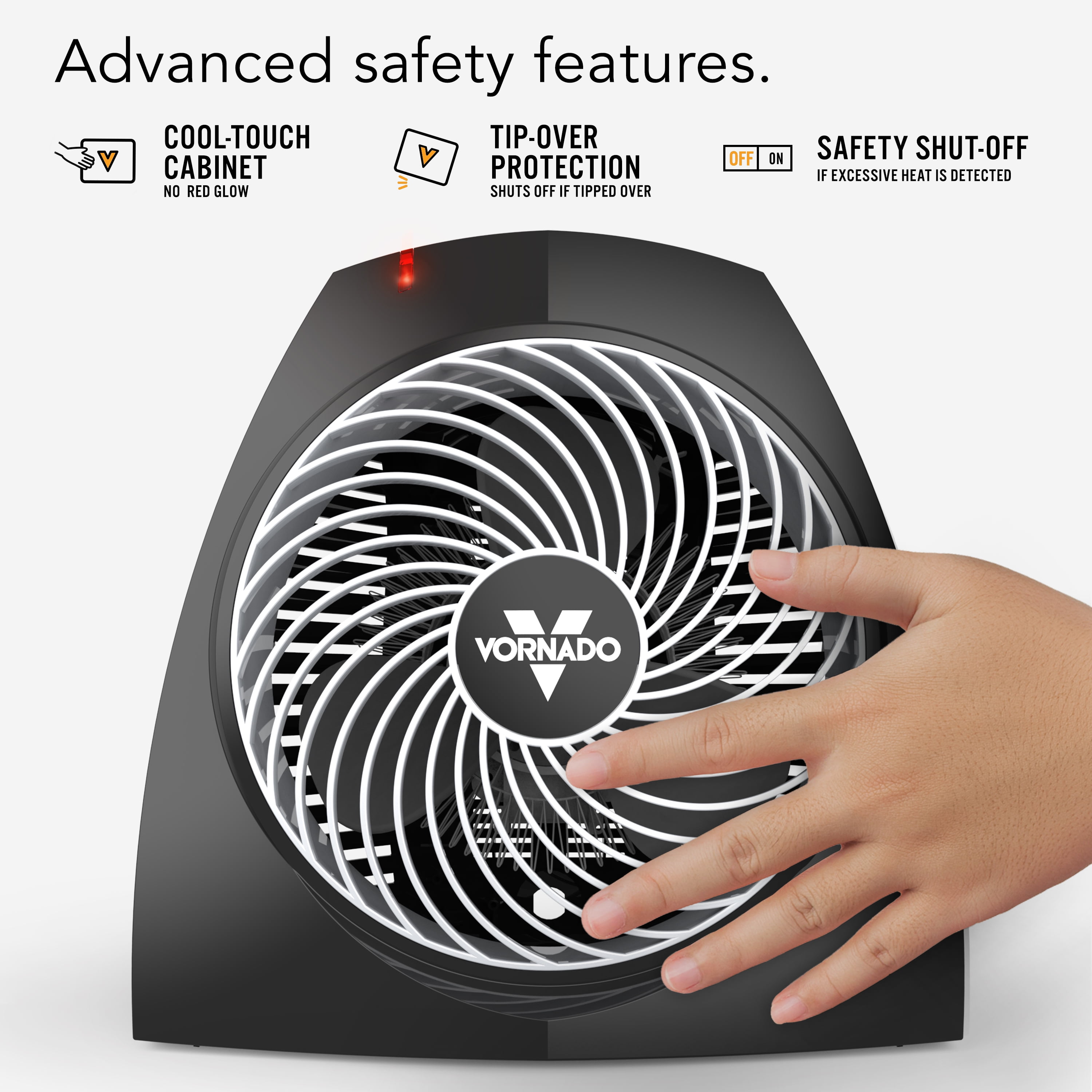 Vornado VH200 Personal Space Heater with Vortex Circulation Technology,  Black - Walmart.com