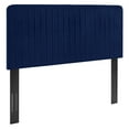 thumbnail image 1 of Milenna Channel Tufted Performance Velvet Twin Headboard, 1 of 4