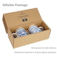 thumbnail image 6 of Taimei Teatime Coffee Mug with Lid, Set of 2, 16.5 Ounces, Ceramic Coffee Mugs with Handpainted Blue and White Floral Pattern, 6 of 7