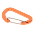 thumbnail image 2 of keepw Mousqueton en Alliage d'Aluminium Léger Forme Compacte D pour les Activités de Plein Air Sablé orange 4 x 2.44cm 1Set, 2 of 6
