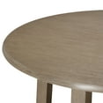 thumbnail image 4 of Maven Lane Mila Contemporary Large Round Circle Wooden Pedestal Dining Table for Modern Kitchen, Bistro, or Card Table in Refined Grey Finish, 4 of 5