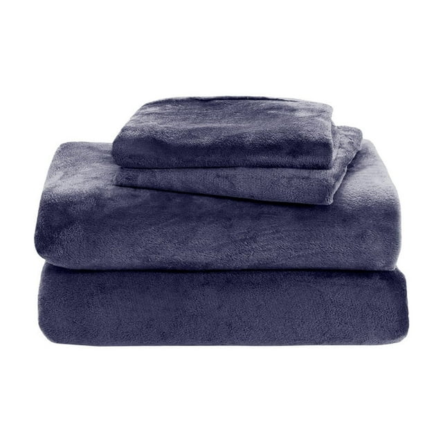 Dvruxg Soft Flannel Sheet Set 63x91 Inch - Cozy Warm Fuzzy Fleece Bedding Set with Pillowcase, Anti-Static, Non-Pilling, Machine Washable