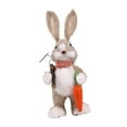 thumbnail image 5 of Cute Easter Bunny Figurine Holiday Gifts Animal Sculpture Ornament Decoration Rabbit Statue for Countertop Backyard Party Kitchen Garden Style B, 5 of 9