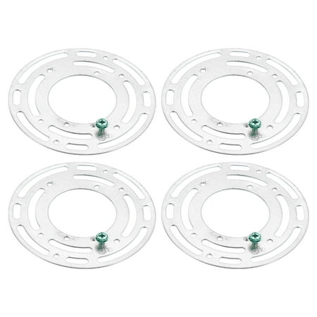 

Uxcell 4 Diameter Light Crossbar Carbon Steel Circle Lamp Fixture with Ground Screw Silver 4 Pack