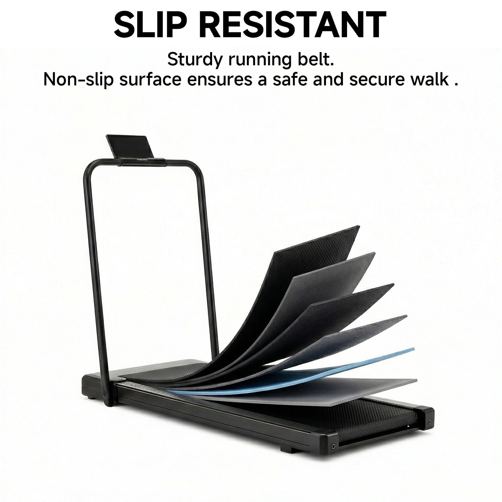 Alvantor 3-in-1 Compact Under Desk Treadmill, Quiet Walking Pad for Home & Office, 2.25HP Motor, Remote Control, LED Display, 200 lbs,(Silver/Black)