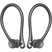 Ear Hooks for AirPods Headphones Secure Slide-in Ear Hook Holder Over-Ear Loops | Sport Exercise Accessories for AirPods 1 & 2 or EarPods Earphones Earbuds, Grey, 2 Pair