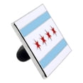 thumbnail image 2 of PinMart's Rectangle City of Chicago Flag Enamel Lapel Pin, 2 of 3