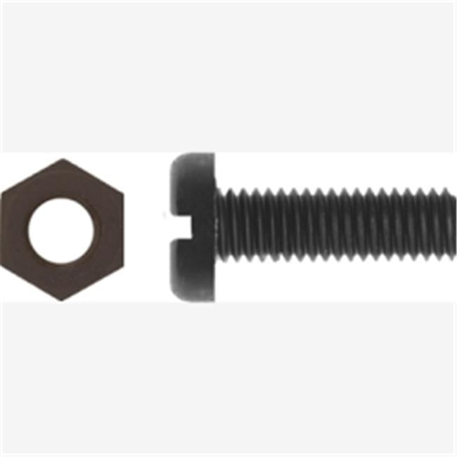 DYN6213B License Plate Screw Kit Black Nylon with Nut 61.00 x 20