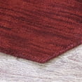 thumbnail image 4 of Rugsotic Carpets Hand Knotted Loom Wool 6'x6' Octagon Area Rug Solid Dark Red L00999, 4 of 4