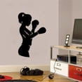 thumbnail image 2 of Adhesivos de pared de PVC, adhesivos artísticos extraíbles para mujer boxeador, 2 of 2