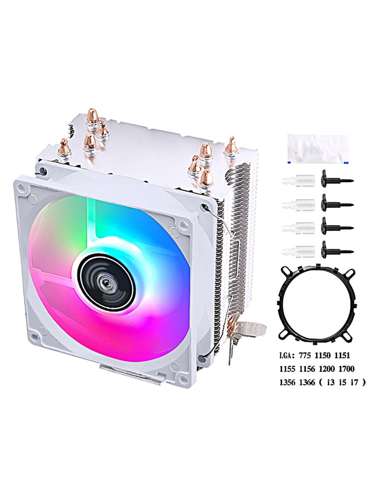 PC Air-cooled Processor 4 Heat Pipe CPU Cooling Fan Suitable For Installing LGA775 115x 1200 1700 1356 1366 i3 i5 i7 AMD AM4 AM3