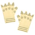 thumbnail image 3 of EeaseMX 1 par de guantes de compresión magnéticos para artritis, guantes sin dedos (caqui), 3 of 7