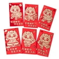 thumbnail image 4 of 6 sobres rojos de Año Nuevo con bolsillos para dinero de la suerte, sobres chinos para dinero de la suerte. Estilo B, 4 of 9