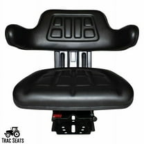 Black Tractor Suspension Seat Fits Massey Ferguson 30E 40E 50E 390 398 399
