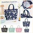 thumbnail image 2 of Lunch Carrier | Floral Insulated Tote | Leakproof Cooler Bag | Work Lunch Bag | Gift for Women Floral Daisy Bag Reusable Bag, 2 of 5