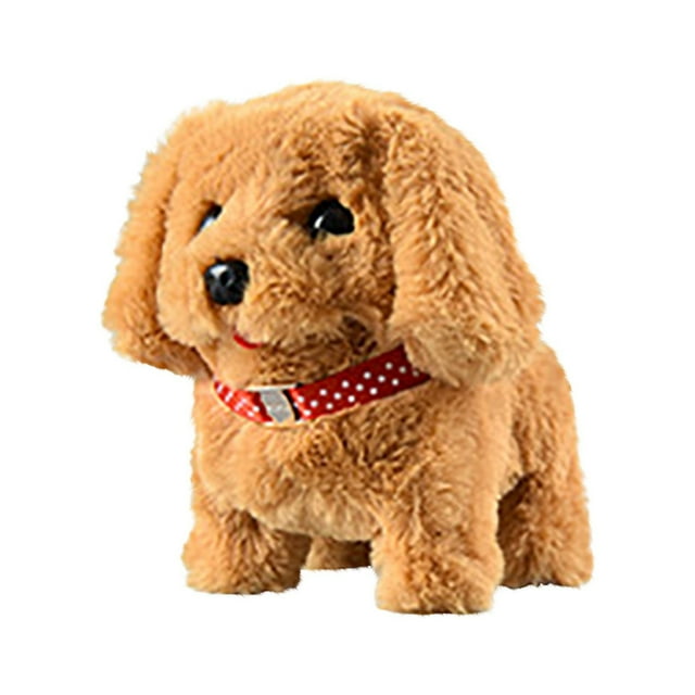 Muñeca de peluche eléctrica para perros para que los niños aprendan a caminar